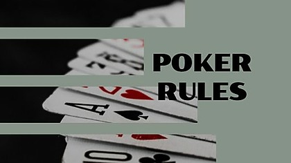 Poker rules for beginners