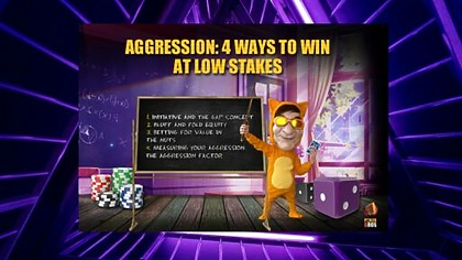 Агрессия: 4 способа выиграть на низких ставках
